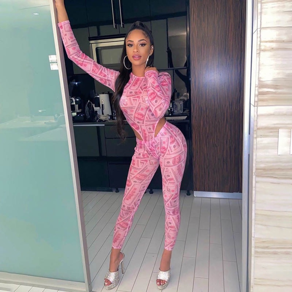 Pink Print Money Set